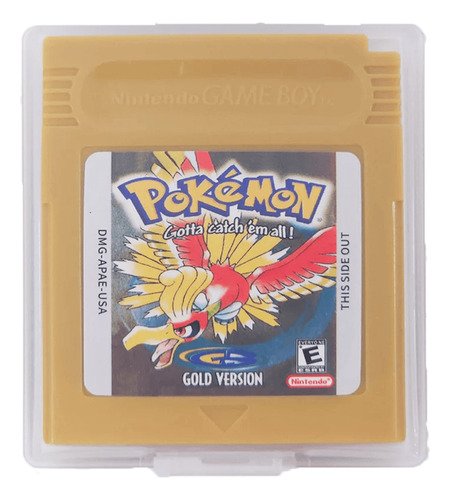Pokémon Gold Versión Game Boy Nuevo En Caja Con Acrílico