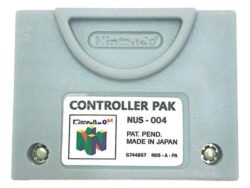 Memory card controller pak de 256kb para Nintendo 64, compatible con juegos que requieren guardar progreso en consola N64
