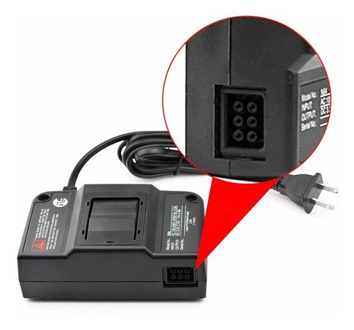 Eliminador Adaptador De Corriente Para Nintendo 64 Ac Ca