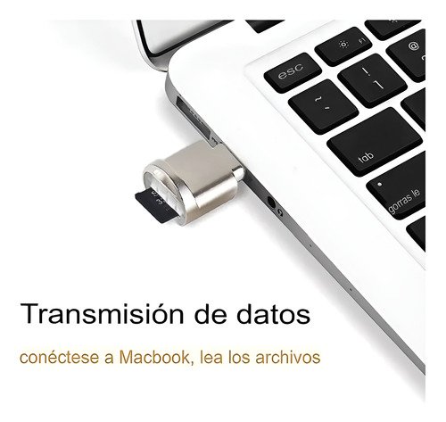 Adaptador Servitae MicroSD a USB-C que permite transferir archivos rápidamente entre tarjetas microSD y dispositivos con puerto USB-C