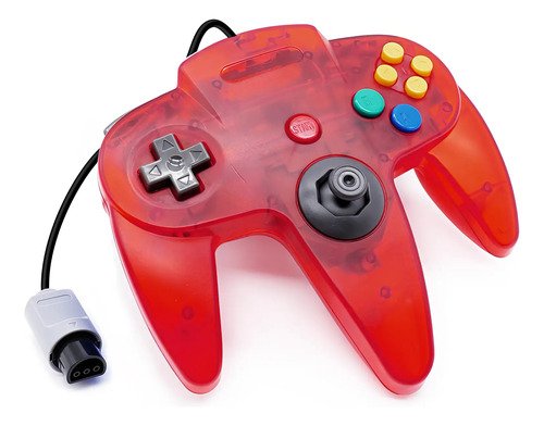 Control original para Nintendo 64 disponible en múltiples colores vibrantes, compatible con todas las consolas N64