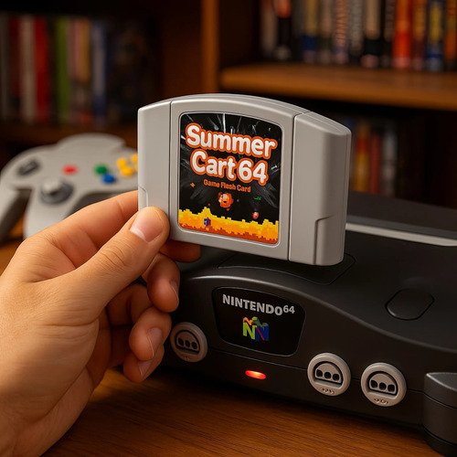 Cartucho Summer Cart Ed64 N64dd Aio Negro