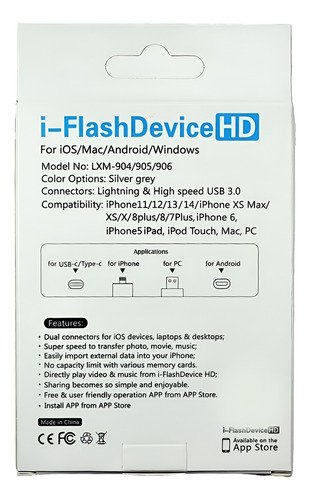 Memoria Otg 4 En 1 iPhone Android iPad Pc Usb-c Lighting 2tb