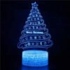 Luz Nocturna Navidad Led 3d Serie Navideña Táctil Nochebuena