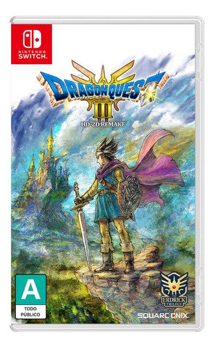 Juego Dragon Quest III HD Remake para Nintendo Switch, aventura RPG clásica remasterizada en alta definición
