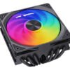 disipador ventilador rgb para procesadores intel y amd, incluye pasta térmica para instalación fácil y mejor refrigeración del cpu