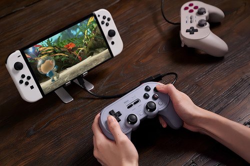 D_781035-MLA80096041136_102024-O.jpg 8bitdo Pro 2 Wired Controller For Switch Windows Steam Deck & Raspberry Pi Gray Edition