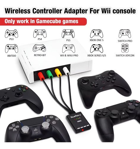 Adaptador Blueretro Gamecube Mandos Inalámbricos Bluetooth