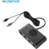 Adaptador Usb Gamecube Switch Pc Wii U 4 Controles Naranja