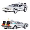 Modelo a escala 1/24 del DeLorean de Volver al Futuro II, máquina del tiempo en metal coleccionable
