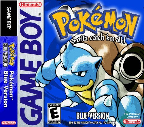 Pokémon Blue Versión Game Boy Nuevo En Caja Con Acrílico