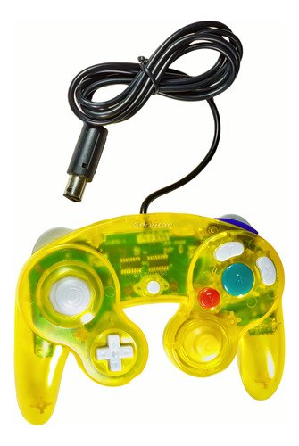 Control original de Nintendo GameCube con función de vibración, diseño ergonómico y cable de 1.70 metros, compatible con Wii, Wii U y Switch