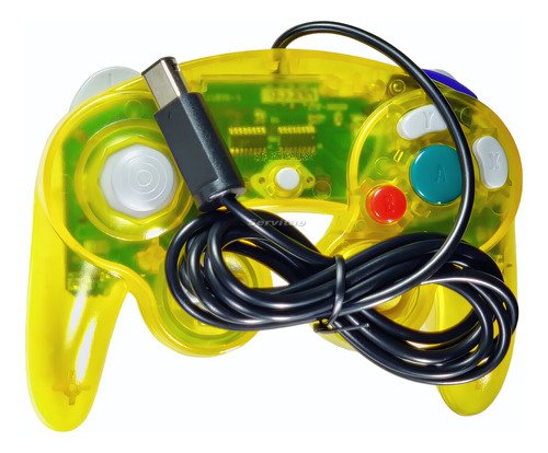 Control original de Nintendo GameCube con función de vibración, diseño ergonómico y cable de 1.70 metros, compatible con Wii, Wii U y Switch