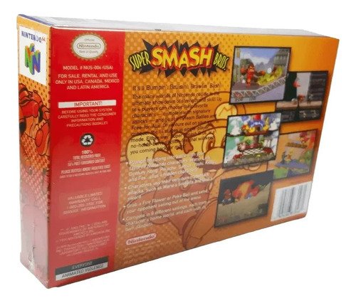 Super Smash Bros Nintendo 64 Físico En Caja Con Manual