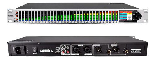 Ecualizador LED digital profesional de 31 bandas con control por computadora para estudio de grabación y audio profesional