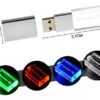 Memoria USB Pioneer DJ de 128GB con diseño en cristal y colores vibrantes, compatible con equipos CDJ-NEXUS