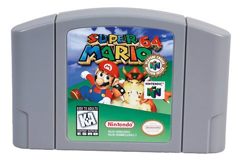 Juego físico Super Mario 64 en español para Nintendo 64, edición estándar con todos los niveles y personajes clásicos