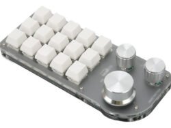 Teclado numérico programable para gamers con 15 teclas mecánicas, conexión USB, ideal para juegos y trabajo