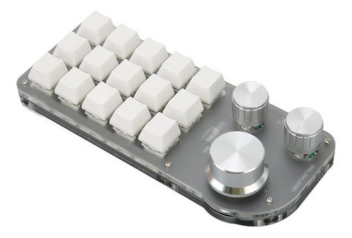 Teclado numérico programable para gamers con 15 teclas mecánicas, conexión USB, ideal para juegos y trabajo