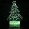 Luz nocturna navideña led 3d con control táctil para decoración de navidad, ideal para habitaciones y árbol navideño