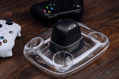 Base de carga doble 8bitdo para controles xbox con sistema magnético, carga simultánea y protección contra sobrecarga
