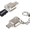 Adaptador Servitae MicroSD a USB-C que permite transferir archivos rápidamente entre tarjetas microSD y dispositivos con puerto USB-C