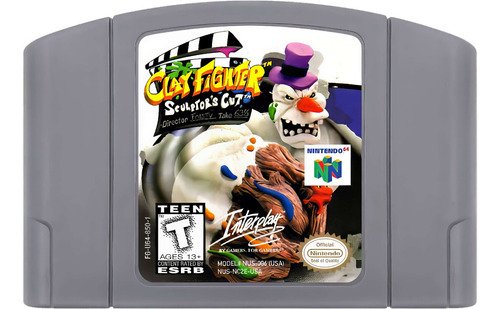 Juego Clay Fighter Sculptor's Cut para Nintendo 64 en formato físico nuevo, edición estándar completa