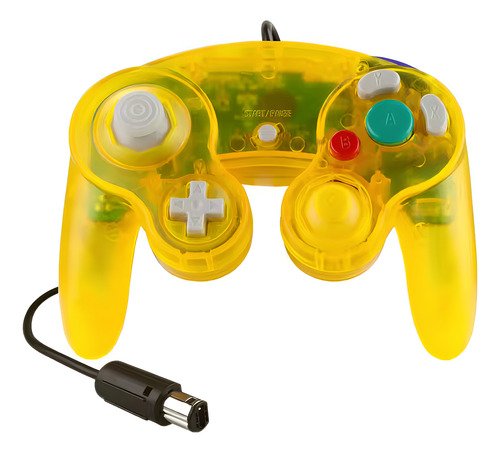 Control original de Nintendo GameCube con función de vibración, diseño ergonómico y cable de 1.70 metros, compatible con Wii, Wii U y Switch