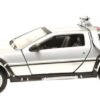Modelo a escala 1/24 del DeLorean de Volver al Futuro II, máquina del tiempo en metal coleccionable