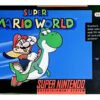 Juego Super Mario World para Super Nintendo en su caja original, sellado y protegido con acrílico transparente