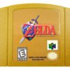 Juego físico The Legend of Zelda Ocarina of Time para Nintendo 64 en versión gold, cartucho original coleccionable