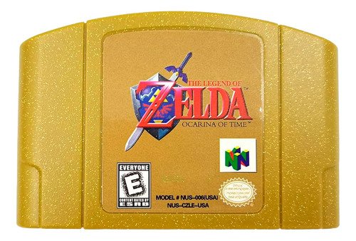 Juego físico The Legend of Zelda Ocarina of Time para Nintendo 64 en versión gold, cartucho original coleccionable