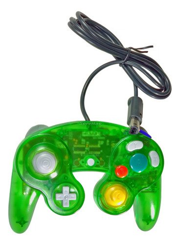 Control original de Nintendo GameCube con función de vibración, diseño ergonómico y cable de 1.70 metros, compatible con Wii, Wii U y Switch
