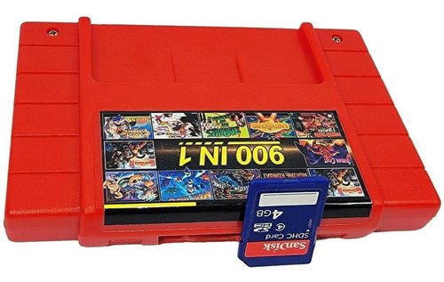 Cartucho Multijuegos Snes 900 En 1 Mario Sunset Riders Zelda
