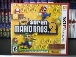 juego new super mario bros 2 para nintendo 3ds en su empaque original sellado, listo para jugar aventuras con mario