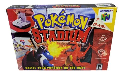 Juego Pokemon Stadium para Nintendo 64 en versión estándar física, nuevo y sellado, listo para jugar