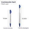 Stylus metálico retráctil de precisión para Nintendo 3DS, 3DS XL y 2DS con diseño premium