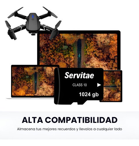 X2 Memoria Micro Tf 1tb Servitae 1 Tera Con Adaptador