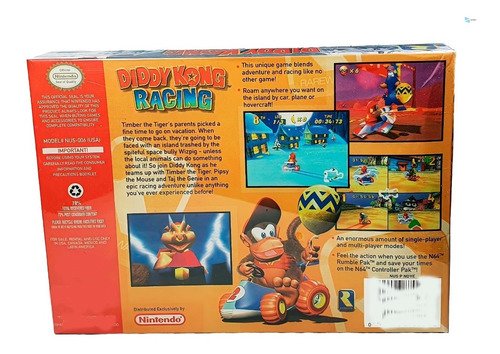 Diddy Kong Racing Físico En Caja Con Manual Nintendo 64