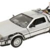 Modelo a escala 1/24 del DeLorean de Volver al Futuro II, máquina del tiempo en metal coleccionable