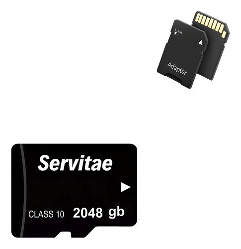 Memoria Micro Tf 2tb Servitae 2 Tera Con Adaptador Servitae