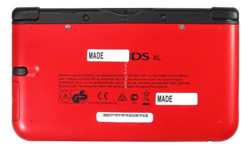 Consola Nintendo 3DS XL incluye cargador, dispositivo portátil para juegos con pantalla grande y diseño plegable