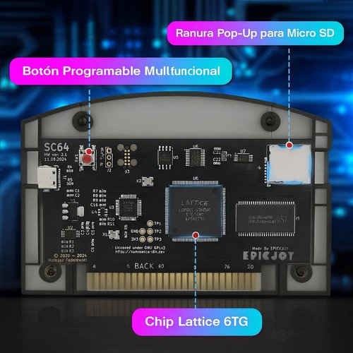 Cartucho Summer Cart Ed64 N64dd Aio Purpura