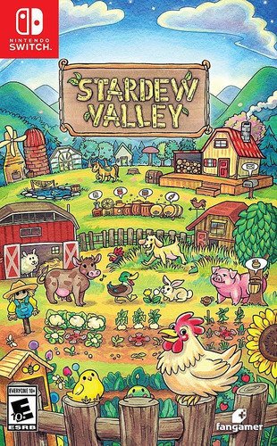 Juego Stardew Valley en formato físico para Nintendo Switch, ideal para disfrutar de la vida rural y la aventura