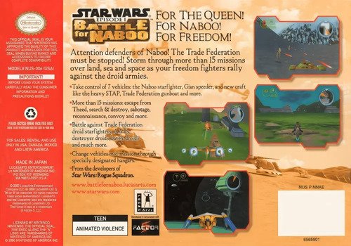 Star Wars Episode I Racer Para N64 Velocidad Extrema