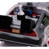 Modelo a escala 1/24 del DeLorean Time Machine de Volver al Futuro 3, réplica metálica coleccionable con detalles fieles a la película