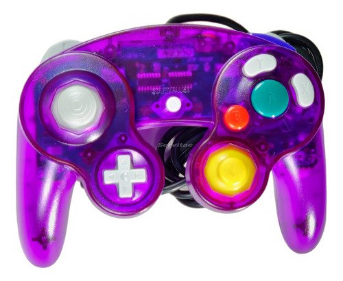 Control original de Nintendo GameCube con función de vibración, diseño ergonómico y cable de 1.70 metros, compatible con Wii, Wii U y Switch