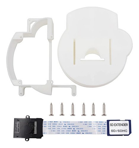 Kit de extensión SD con adaptador para GameCube NGC GC loader en color blanco, ideal para cargar juegos y homebrew