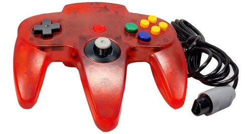 Control original para Nintendo 64 disponible en múltiples colores vibrantes, compatible con todas las consolas N64