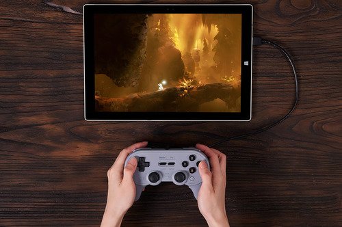 D_944296-MLA80351642839_102024-O.jpg 8bitdo Pro 2 Wired Controller For Switch Windows Steam Deck & Raspberry Pi Gray Edition